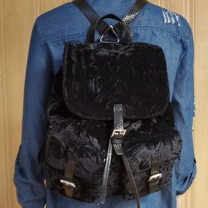 Steve Madden Crushed Velvet Backpack